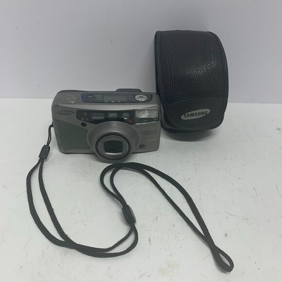 Samsung Camera Maxima Zoom 145 Panorama Point n Shoot 35mm Film-Powers On